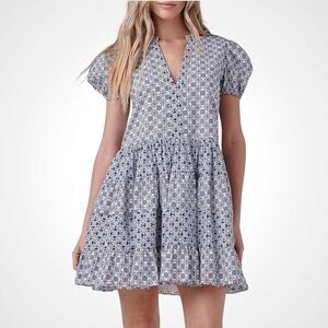 ENGLISH FACTORY NEW
Women's Printed Drop
Waist Mini Dress